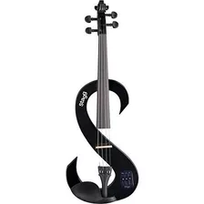 Stagg Evn 4-4 Bk Silencioso Violín Con Estuche - Negro.