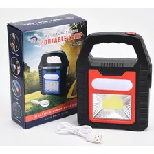 Lampara Linterna Solar Recargable Camping Usb / Electroardu