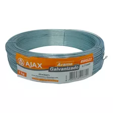 Arame Galvanizado Para Uso Geral Bwg 22 0,71mm Rolo 1kg 321m