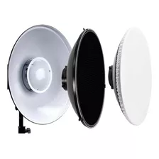 Beauty Dish Godox Bowens 42cm Com Colméia