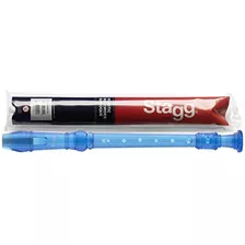 Flauta Soprano Stagg Rec-bar/tbl, Azul Transparente