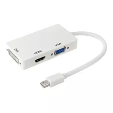 Convertidor Mdp Mini Displayport 3x1 3 En 1a Hdmi Vga Dvi 