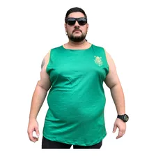 Regata Treino Esporte Masculina Plus Size Verdão Dry Fit