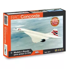 Concorde Bac Avión Escala 1/300 Colección Modelex