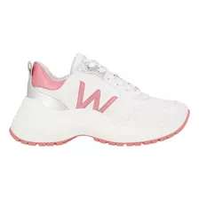 Tenis Para Mujer Westies Blanco Rosa Weshiva