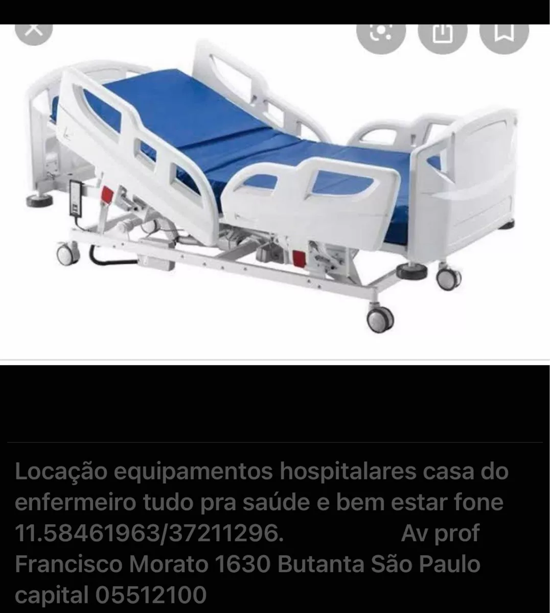 Locação Cama Hospitalar Motorizada Casa Do Enfermeiro