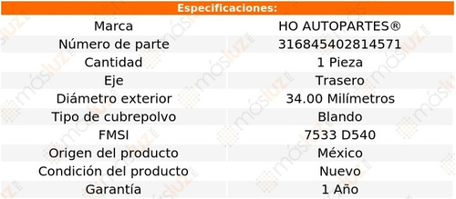 1- Repuesto Pistn Caliper Trasero Infiniti I30 96/01 Ho Foto 2