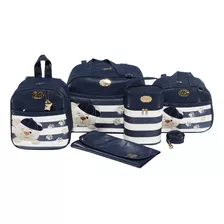 Conjunto De Bolsas Maternidade Ursinho 5 Peças 