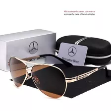 Óculos De Sol Mercedes Benz Aviador 737 Lentes Polarizadas Desenho Bronze