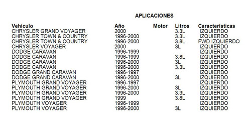 Soporte Trans Automtica Izquierdo Dodge Grand Caravan 1997 Foto 8