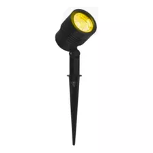 Espeto Abs Poste Led Jardim Eletrico Luminaria 6w Bivolt Cor Da Carcaça Preto Cor Da Luz Branco-quente 110v/220v