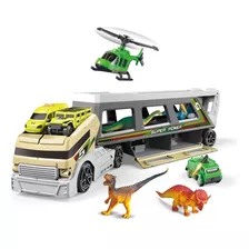 Conjunto Mundo Dos Dinossauros Caminhão Carros Cor Colorido