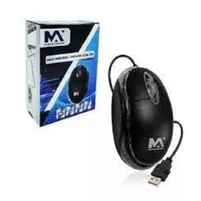 Mouse Optico Com Fio Max Mídia Para Notebook