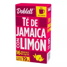 Té Doblett Jamaica Con Limón 16 Sobres 19.2g