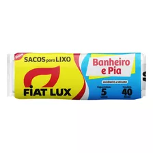 Saco Para Lixo Pia E Banheiro 5l Fiat Lux 40 Unidades