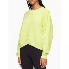 Sweater Mujer Calvin Klein Lime Fizz Chevron Hem