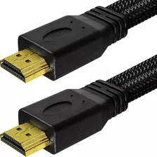 Cabo Hdmi 4k 2.0 3d Ultra Hd Ethernet Flat Blindado 1,80 Mts