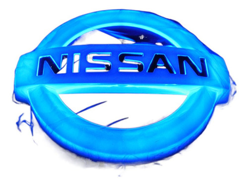 Foto de Apto Para Luz Led Con Logotipo De Nissan 4d, Color Blanco, 1