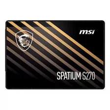 Ssd Msi Spatium, 480gb, Sata Iii, 2,5 , Spatium-s270-480g