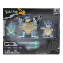 Pokemon Select Squirtle, Wartortle Y Blastoise Multi Pack