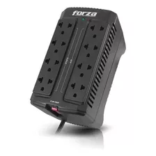 Forza Fvr-902 Estabilizador Regulador De Voltaje 900va 450w 8 Tomas Universales Color Negro