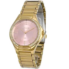 Relógio Lince Feminino Social Dourado Lrgj157l R2kx 