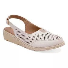 Huarache Casual Dama Gilardi 600 Latte 22-26 *125-193 T3