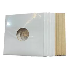 10 Capas Lp Disco Vinil 12p 300g Branca / Kraft + Plástico 