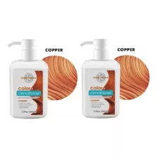 2 Piezas Acondicionador Depositador Color Cobrizo Copper 