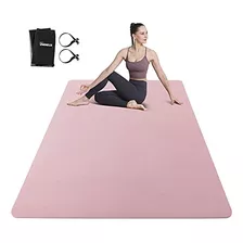 Mat De Yoga Grande Para Hombres Y Mujeres 6'x4'x6mm