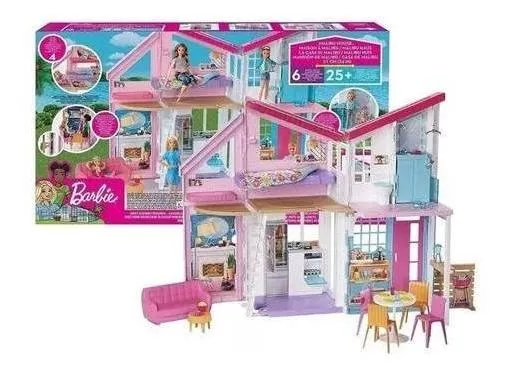 Casa De Barbie Malibú Original Mattel +25 Accesorios