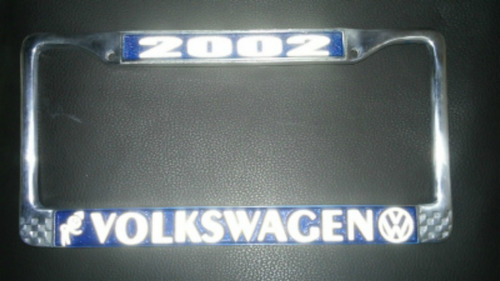Volkswagen Porta Placa Metal Personalizable Portaplaca Azul Foto 6