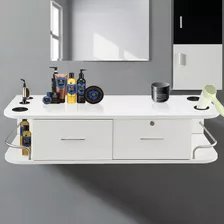 Vevor White Wall Wall Styling Station Bloqueque Classic 2 Ca