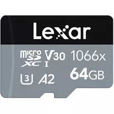 Tarjeta Memoria Microsdxc Lexar Professional 64 Gb 1066x