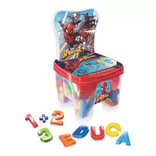 Brinquedo De Montar Com Letras E Números Educakids Spiderman