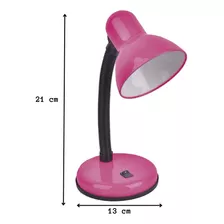 Luminária Mini Office Lamp Rosa - Gmh Cor Da Cúpula Preto 110v/220v
