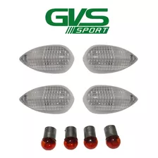 4 Lentes Pisca Seta Cristal Yamaha Xtz 150 Crosser+ Lampadas