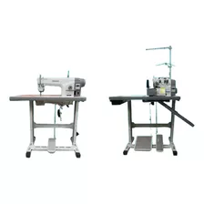 Kit:1 Overlock,1 Reta Direc Drive+mesas Compactas 80cm-220v