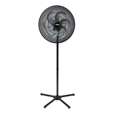 Ventilador De Coluna Pedestal 50cm Turbão 6 Pás Preto/prata