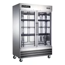 Refrigerador De Acero Inoxidable Puerta De Cristal