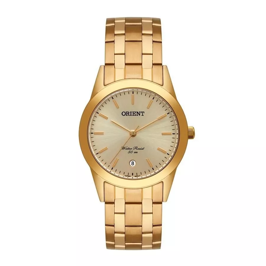 Relógio Orient Masculino Ref: Mgss1179 C1kx Clássico Dourado