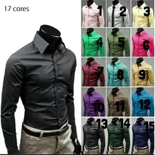 Camisa Masculina Social Slim Adulto Promoção