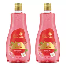 Colonia Cia Da Natureza Amor 300ml - Kit C/ 2un