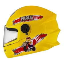 Casco Mixs Integral Niños Modelo Block Xs Varios Colores