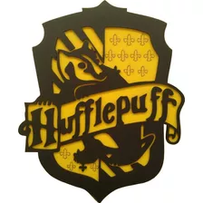 Quadro Lufa Lufa Hufflepuff Harry Potter Hp Em Mdf