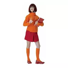 Disfraz De Velma Adulto Scooby-doo Deluxe, Velma, Talla Está