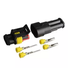 50 Conector Automotivo 2 Vias Selado Impermeável