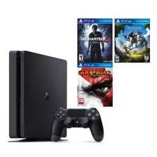 Ps4 500gb + 1 Mando Genérico + 1 Mando Original + 4 Juegos