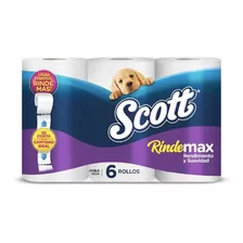 Scott Papel Higiénico Rindemax 6 X 22 Metros