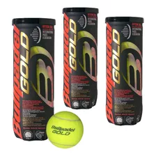 Pack X3 Tubos De Pelotas Padel Bullpadel Gold Premium